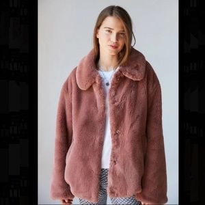 NWOT Urban Outfitters Oversized Faux Fur Coat